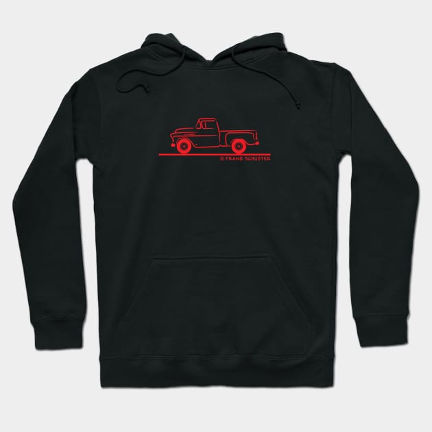 55 56 57 Chevrolet Pickup Truck Hoodie by PauHanaDesign